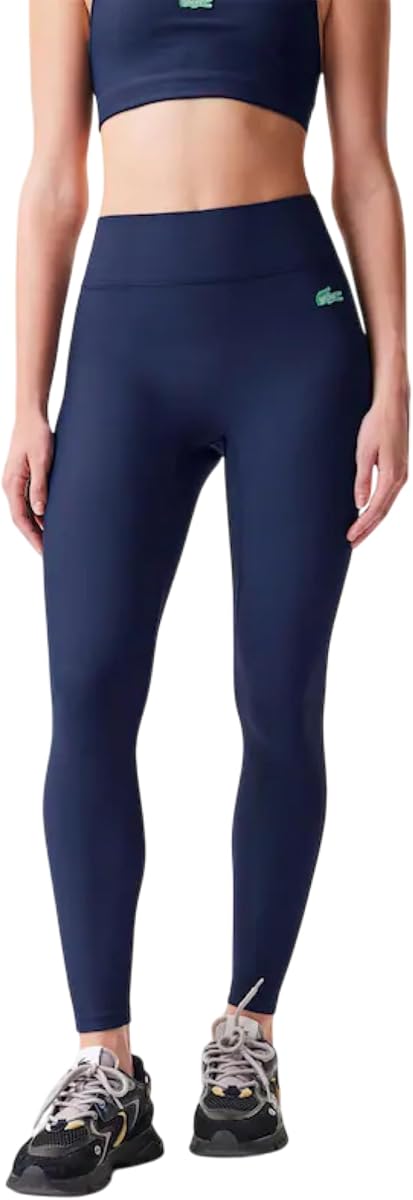 Lacoste Legging Bandier acanalado para mujer