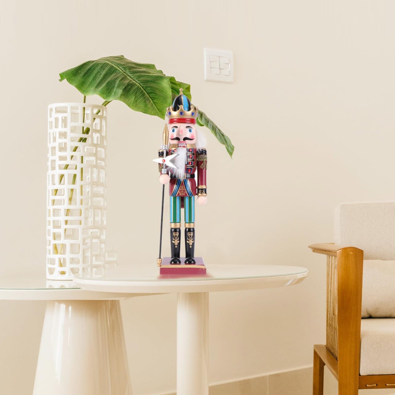 くるみ割り人形 置物 木製 くるみわり 人形 29.5cm クリスマスオーナメント 新年 贈り物 ハンガリー 騎兵 手作り 工芸品