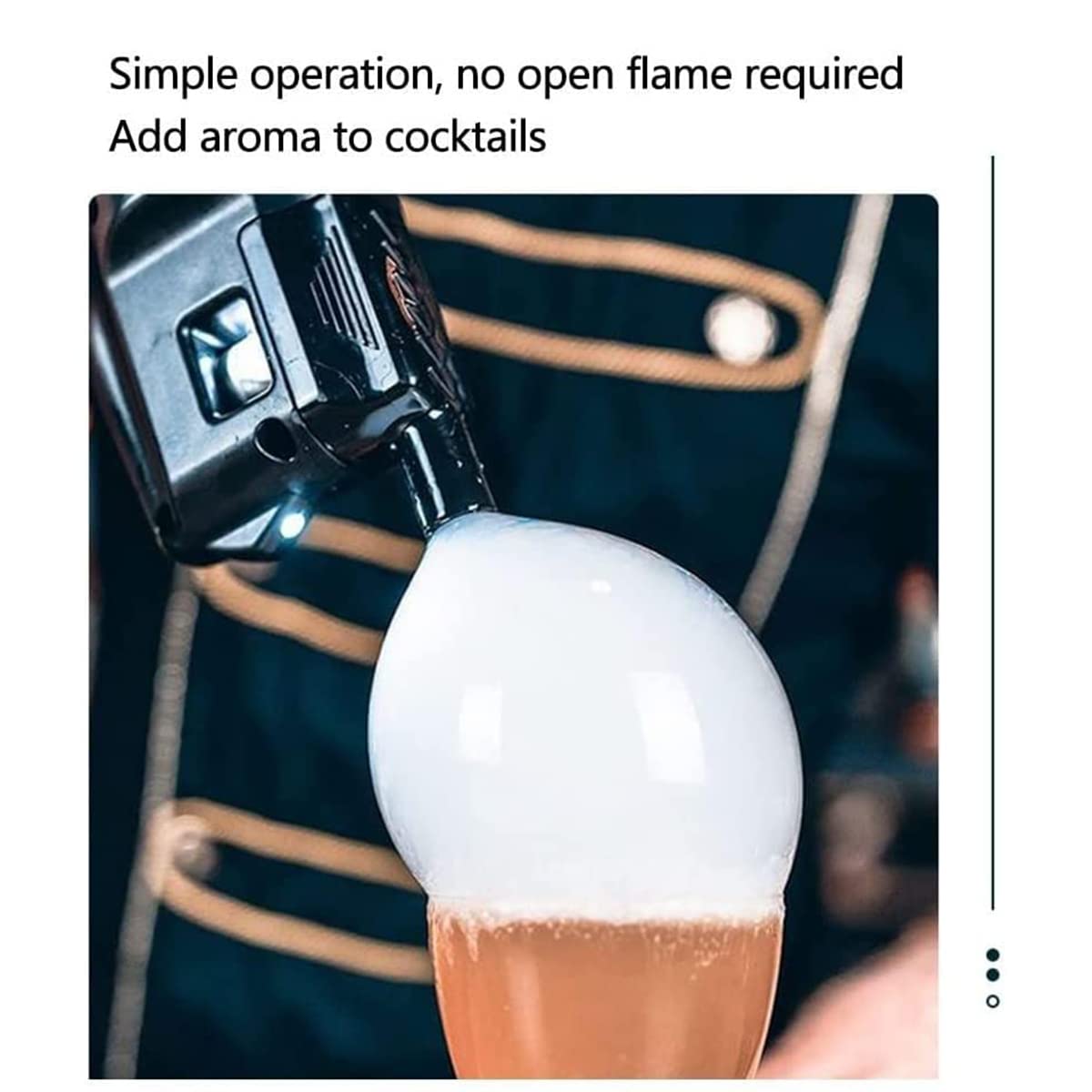 Pistolet do baniek dymnych do koktajli, ręczny pistolet do bąbelków dymnych Zaparzacz dymu do żywności, koktajli, napojów Zestaw narzędzi do pistoletu do palenia Żywność Kuchnia