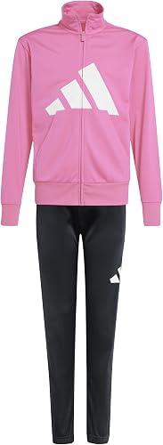 adidas Girl's ESSENTIALS CLIMACOOL TRACKSUIT, pink fusion/white, 13-14 Years - 1