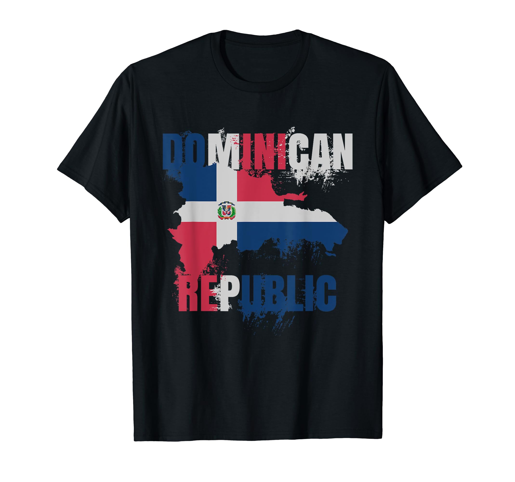 Dominican Pride Flag Gift designPlatano Power graphic Dominican Flag Baseball RD Vintage Map T-Shirt