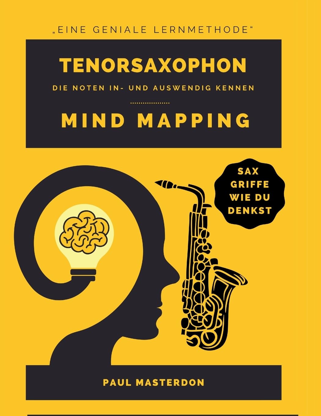 Mind Mapping für Tenorsaxophon - Sax-Griffe farbcodiert & mnemonisch in Spielerperspektive: Schnell & einfach lernen, so wie du beim Spielen auf deine Hände siehst