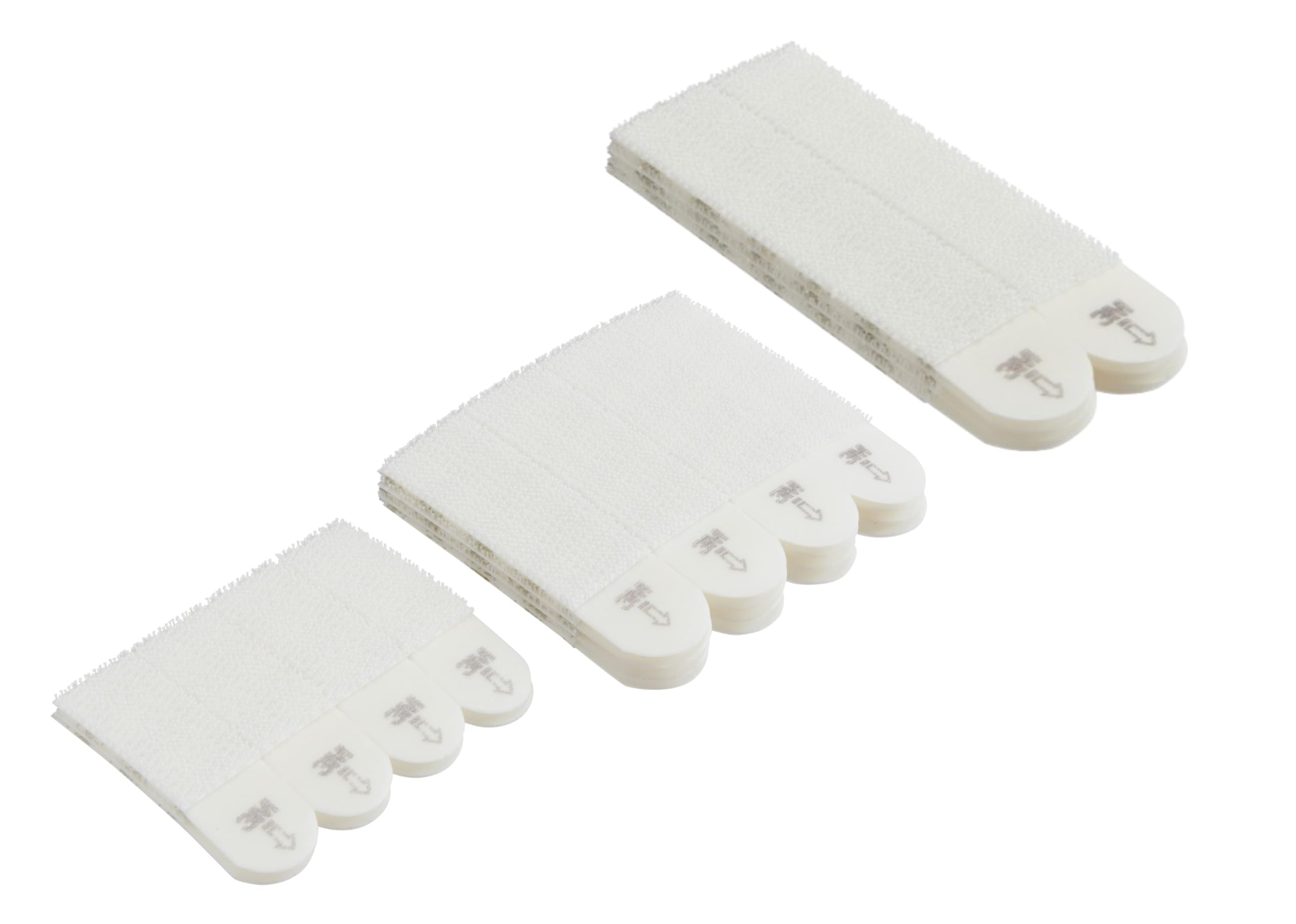 Command Languettes Accroches Tableaux, Multi-Pack, 8 Paires de Grandes, 6 Paires de Moyennes, 4 Paires de Petites Bandes Adhésives, Blanches - Fixation sans Dommage
