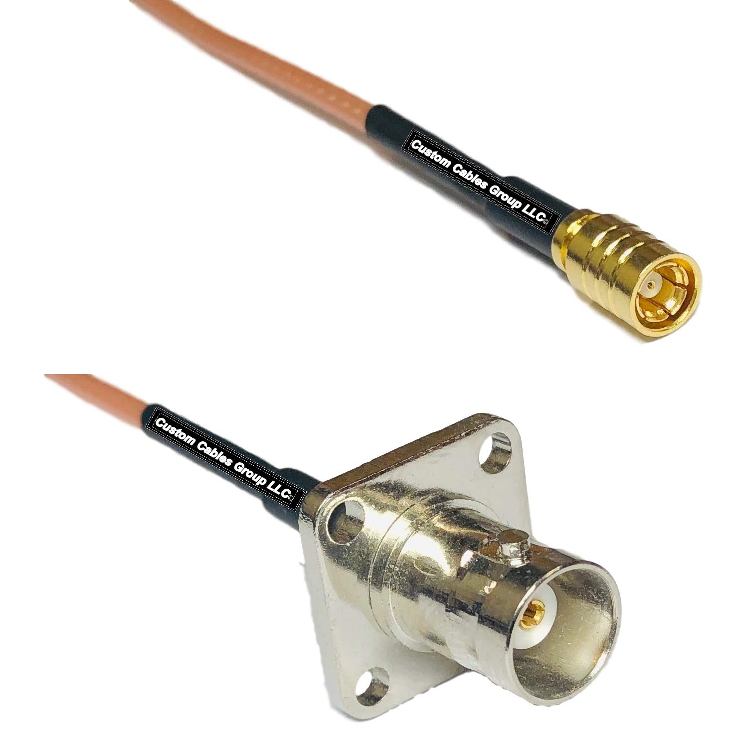 1 feet RG316 SMB Female to BNC Flange Female RF Pigtail Coaxial Cable