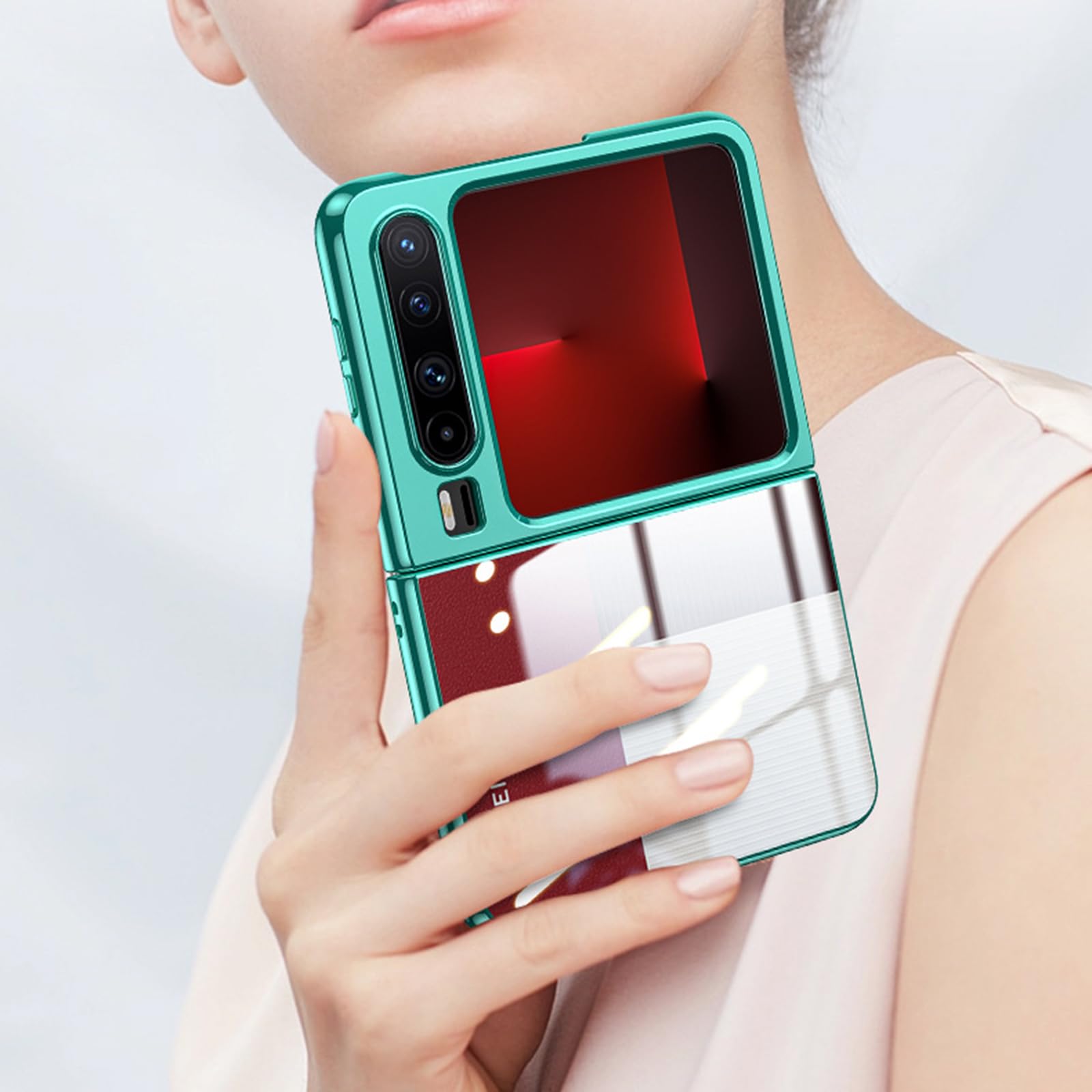 Enchapado Carcasa para Huawei Pura X, Ultrafina Antigolpes Funda Protección de Cámara Transparente Estuche,Negro,Pura X