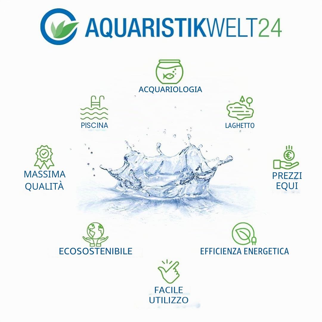 AquaOne Eco Pompa per Laghetto CTF-B 20000, 180 Watt, 20000 l/h, Pompa per Laghetto di Alta Qualità con Filtro, Pompa Speciale per Laghetto da Giardino, Pompa Filtro Stagno