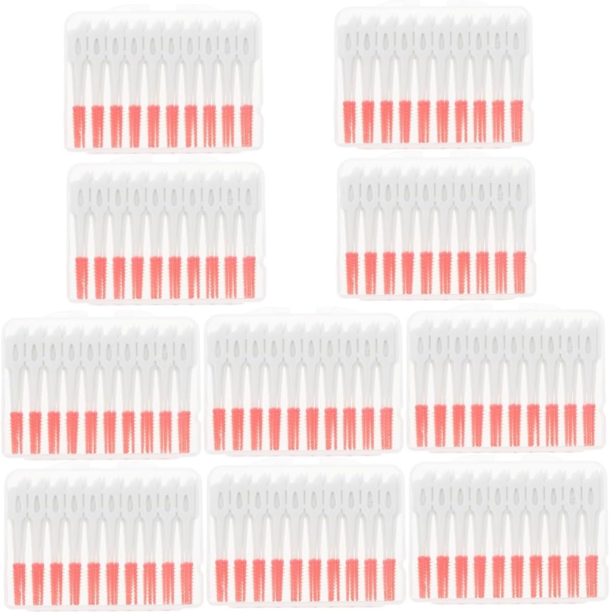 FOMIYES 400pcs Cleaning Tools Brush Between Teeth Brush Cleaners Floss Picks Dispenser Portable Oral Care Supply