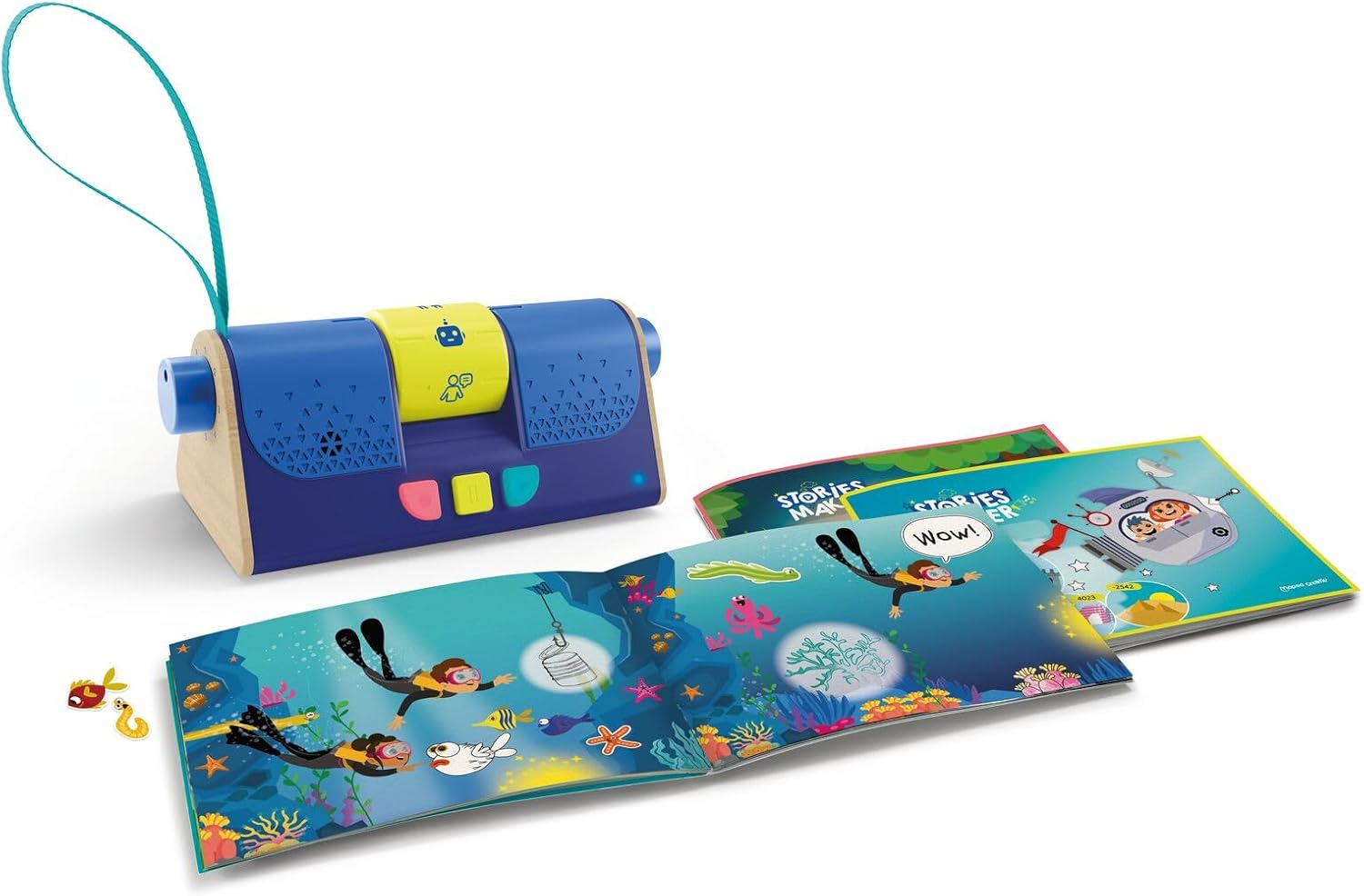 Stories Maker - Draw, Invent and Record Stories - Voice Deformer & 200+ Stickers - Creative Activity for 6-10 Years