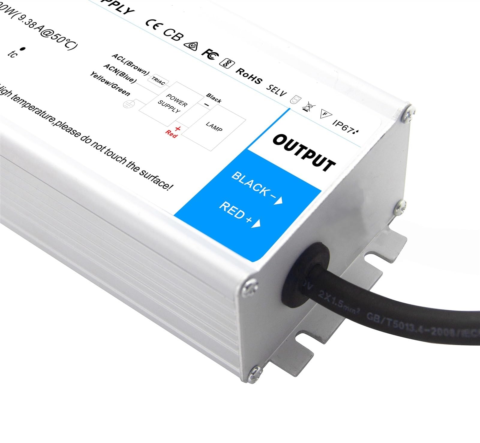 24V Triac ściemniany sterownik LED 150 W zasilacz do skrzynki oświetleniowej
