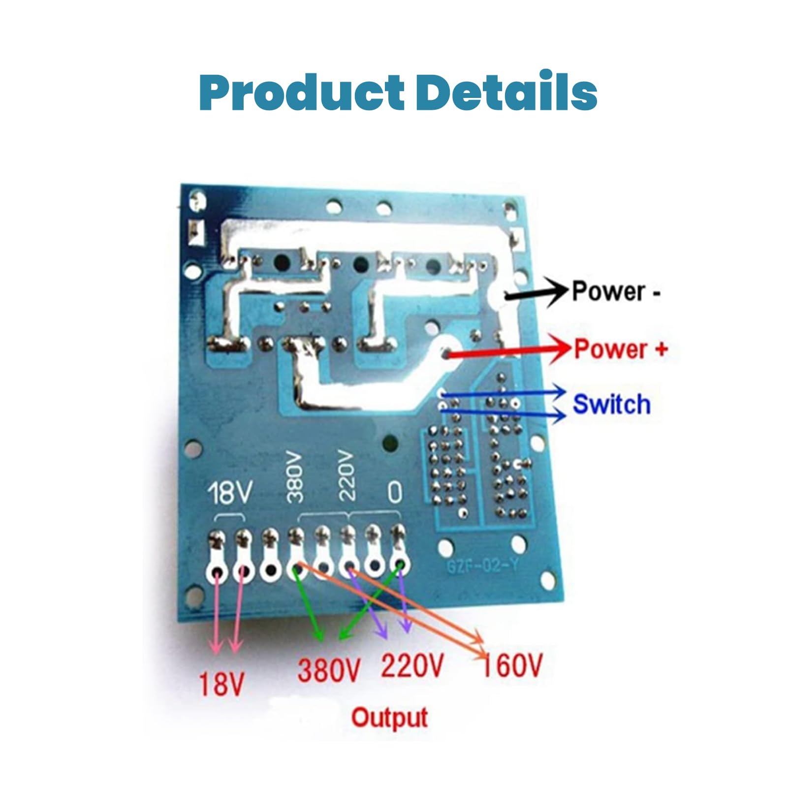 Modulo inverter 500W DC a AC Power Car Converter Board Front Stage Onde quadre ad alta frequenza Boost Module Convertitore di potenza
