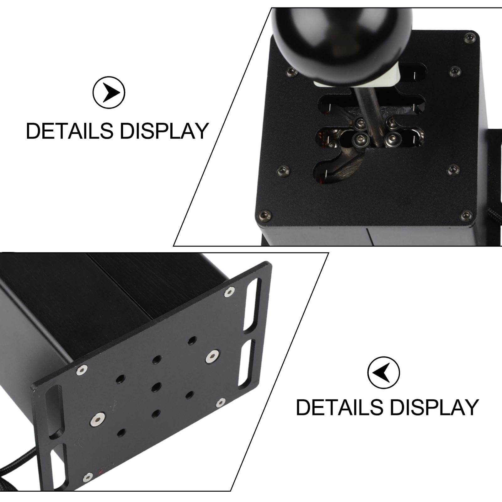 Lapiglo Levier de vitesse H 8 vitesses en aluminium compatible avec Logitech G29 G27 G25 et Thrustmaster T300 T500 Sim Racing Wheel