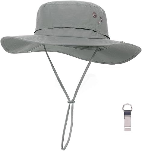 Miniatura 8 de Sombreros de sol de talla grande XL XXL para hombre, protección UV, UPF50+, impermeable, ala ancha, plegable, pesca, playa