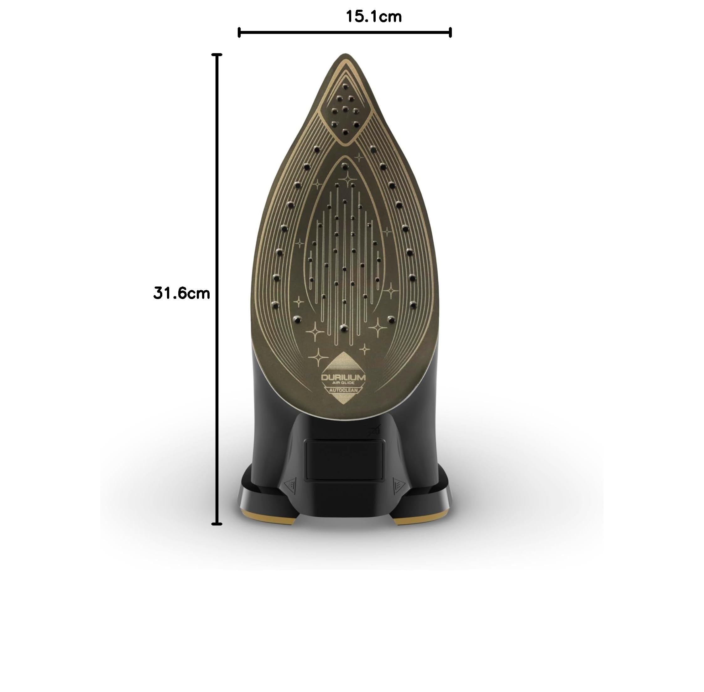 Calor Fer A Repasser Effet Pressing jusqu'à Noir Ultimate Pure - Plancha de vapor hasta 260 g/min, FV9839C0, 3000, 350 mililitros, negro/dorado