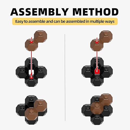 Miniatura 5 de Juego de bloques de construcción de fútbol, decoraciones de bloques STEM desafiantes para adultos, juguetes educativos 3D en miniatura para edades