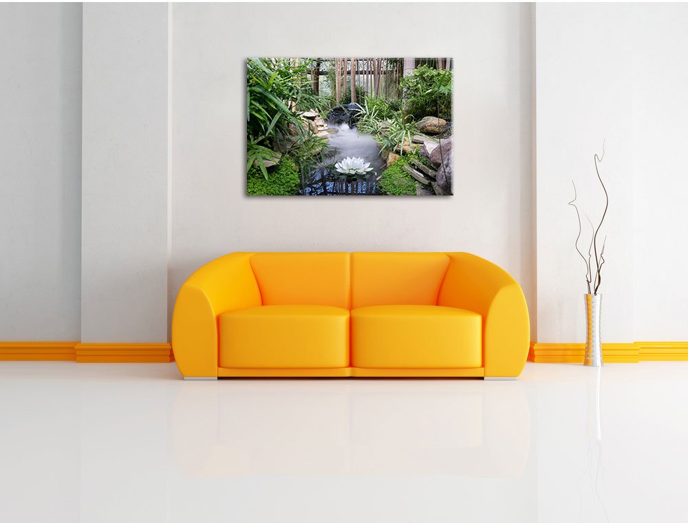 Pixxprint Zen Garden Japon, Format: 120x80 sur Toile