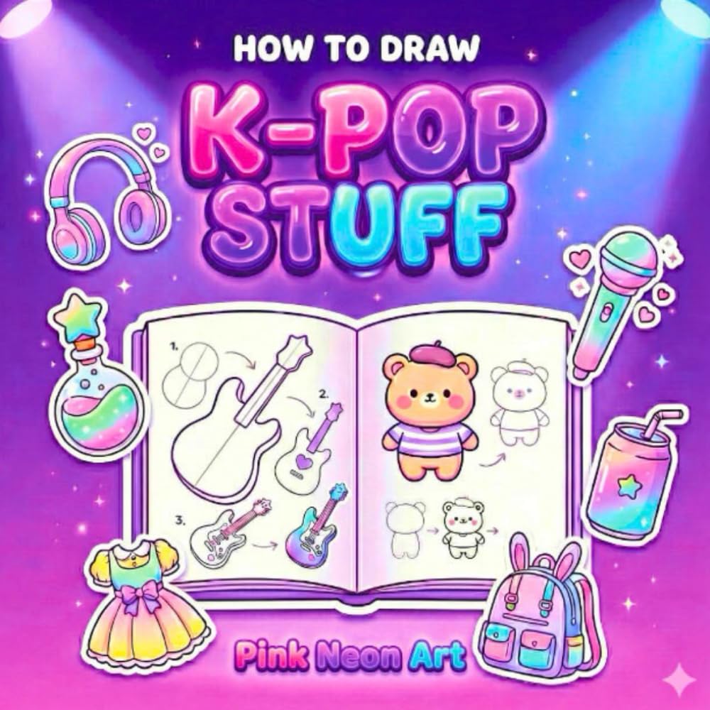 How To Draw K-pop Stuff: Cute & Easy Drawing Guide for Beginners