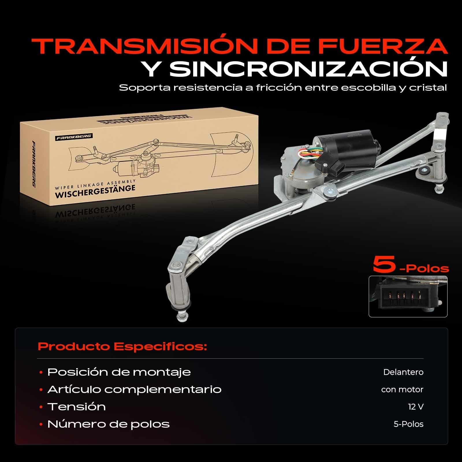Frankberg Mecanismo del limpiaparabrisas con motor 1C1955603