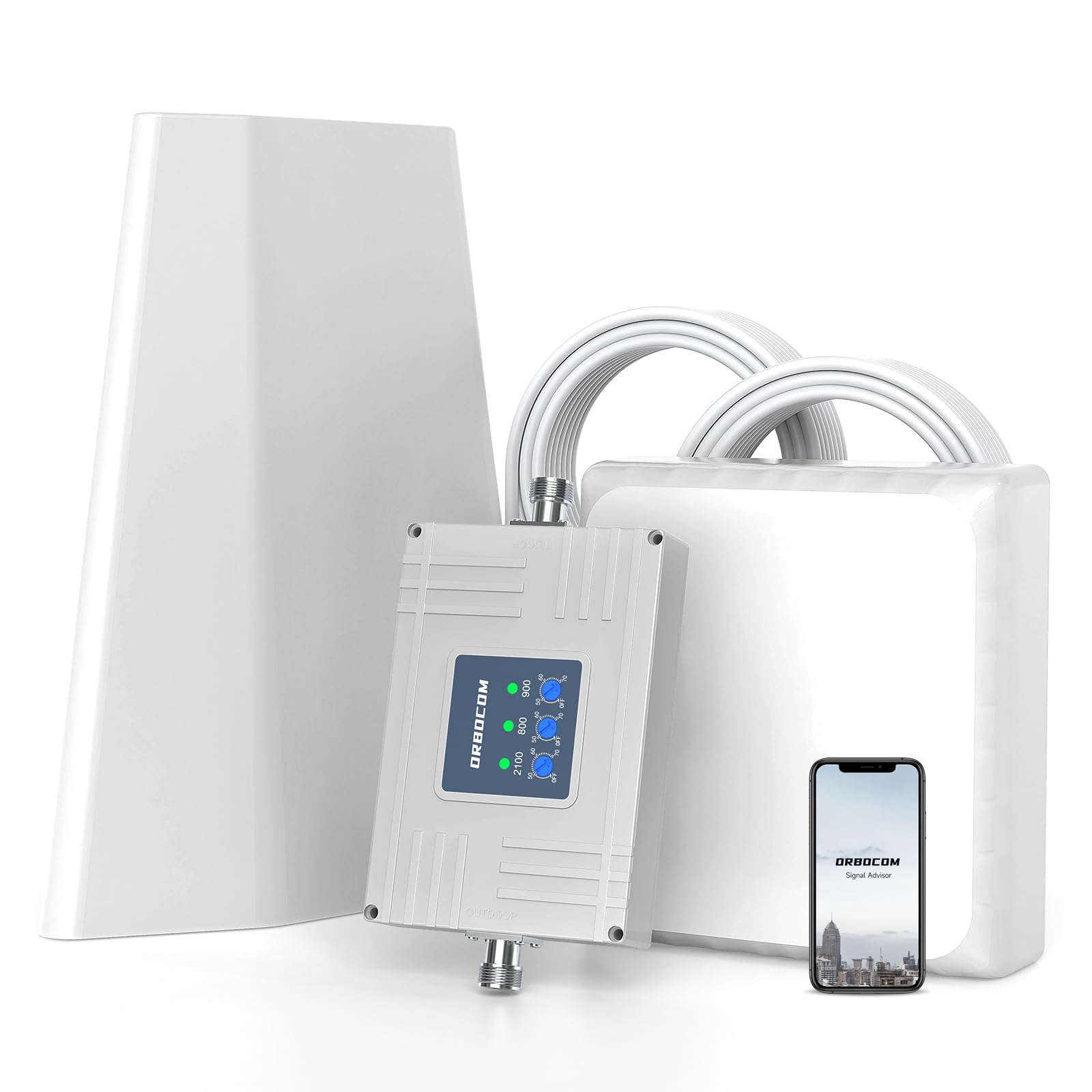 ORBOCOM Amplificateur GSM 5G 4G 3G 2G Bande 20/7 (800/2600Mhz