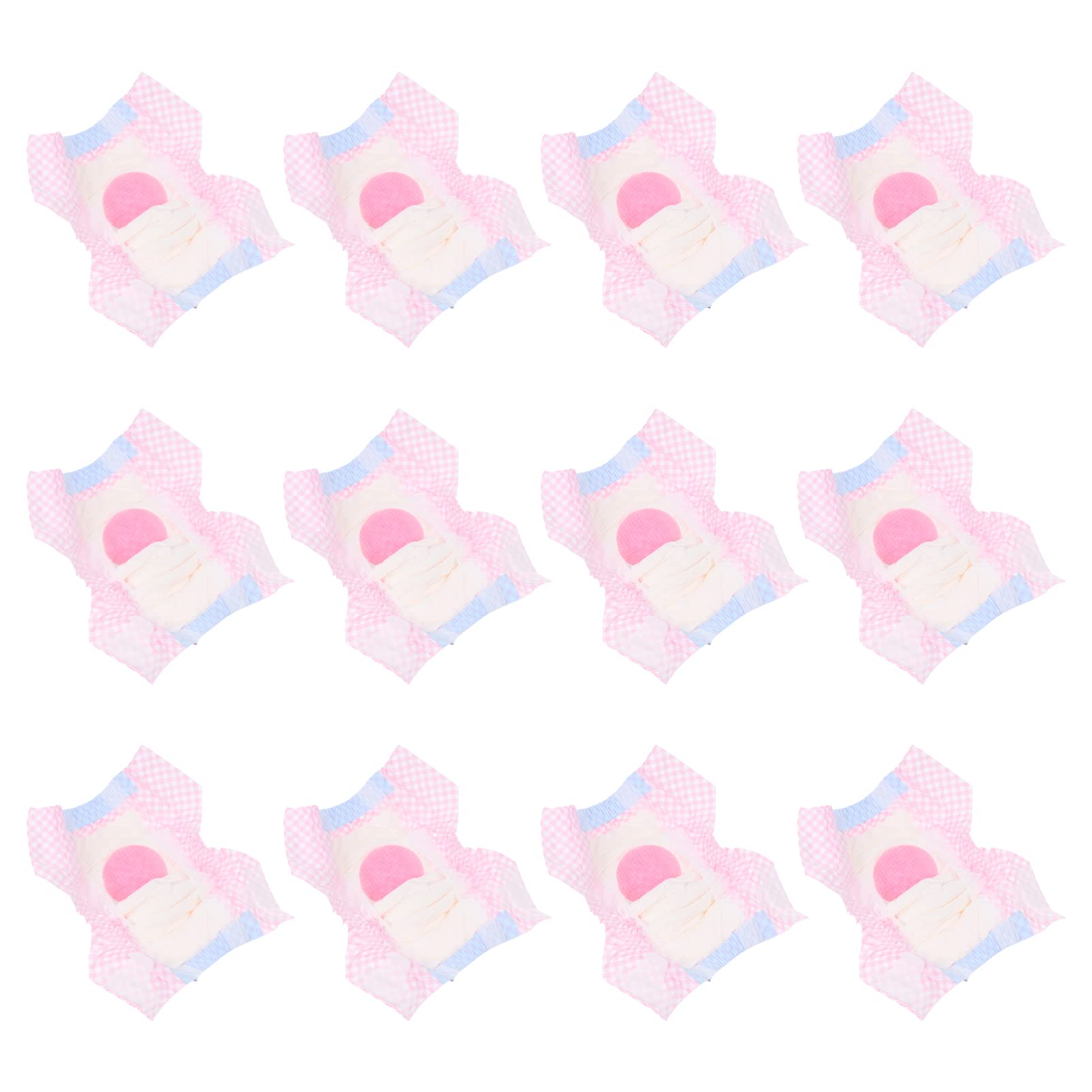 ibasenice 12Pcs Disposable Absorbent Pet Dog Diapers with Tail Hole Comfortable for Female Dogs Heat Portable Design for Travel Leak Protection for Puppies and