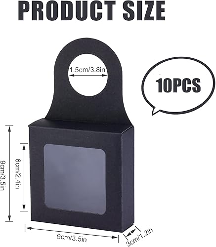 Miniatura 2 de 10 cajas para botellas de vino con ventana visible para botellas de vino tinto, papel marrón, colgador de botellas de vino, cajas de regalo