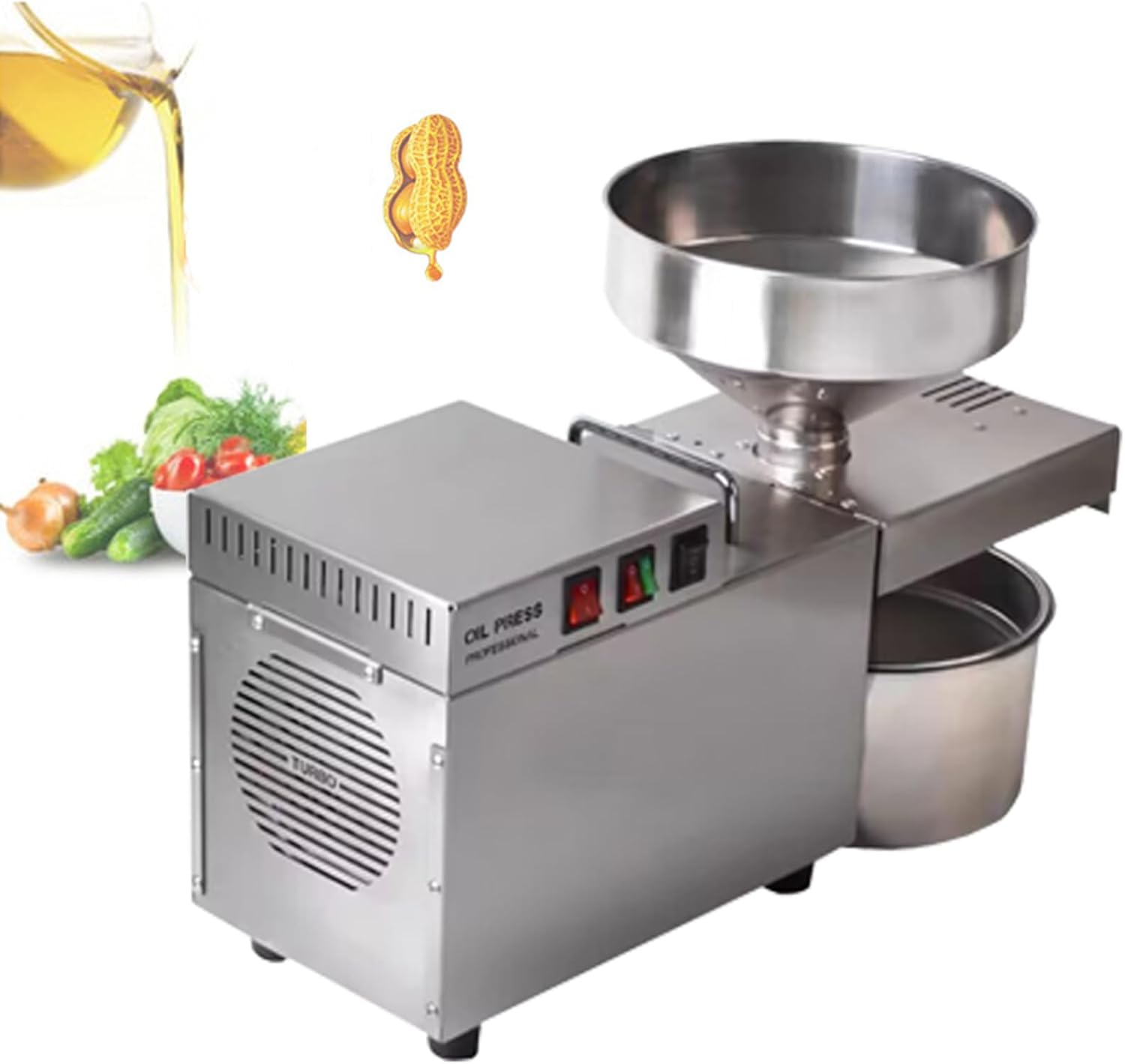 Stainless Steel Automatic Oil Machine Small Commercial Oil Press Coconut Oil Extractor Machine Oil Presser