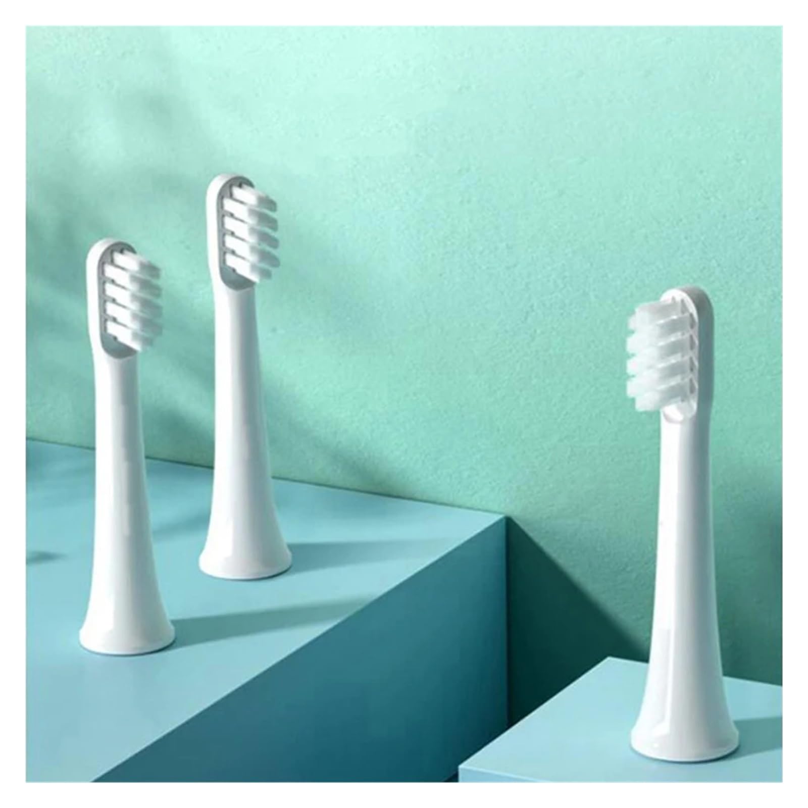 10PCS Cabezales, Compatible Con XIAOMI, T100 | Cerdas suaves, cabezales de cepillo dental, envasado al vacío, plástico, adultos, 4ARLA03(Multi-colored)