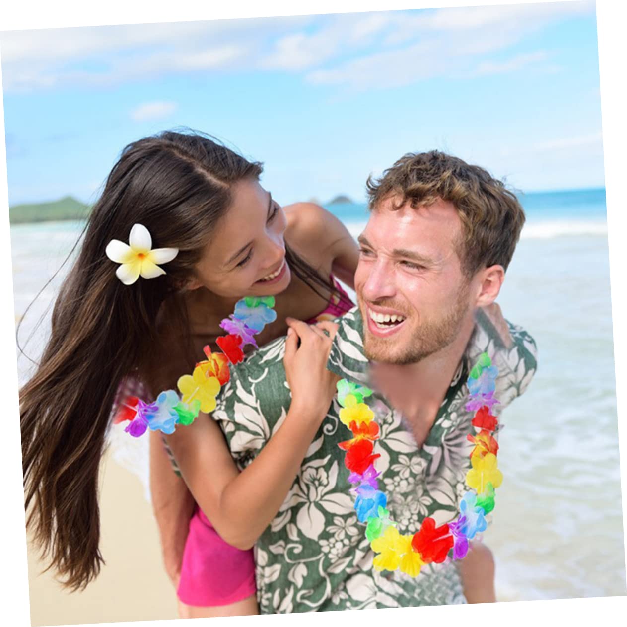 50stücke Hawaiianische Blumenketten Girlanden Für Strandparty Dekoration Tropical Luau Party Vorräte Für Sommerfeste Und Hochzeiten