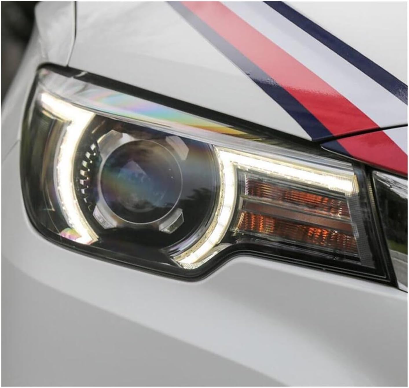 LED Headlight Half Assembly Headlamp Cover Compatible With MG ZS 2017-20 DRL Daytime Running Light Head Lamp Car Accessories(Left)
