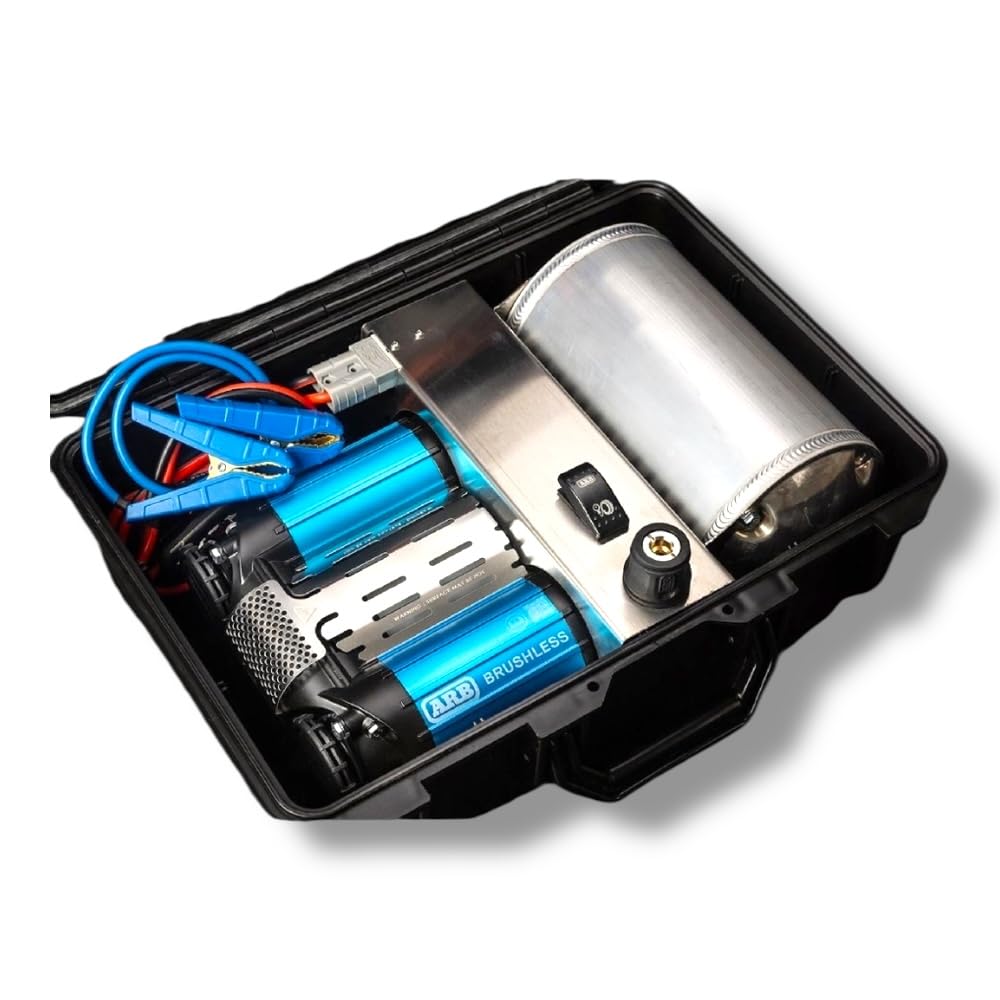 ARB CKBLTP12 - Compressore d'aria portatile senza spazzole da 12 V, doppio motore a bordo con 1,5 x potenza di uscita, ideale per gonfiare pneumatici più veloci e avventure fuoristrada 4x4