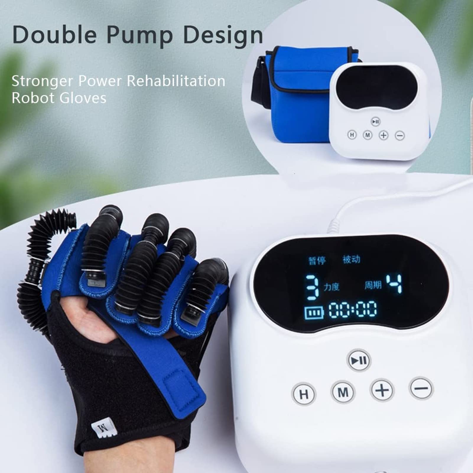 Guantes de robot de rehabilitación, ejercicio de extensión de dedos para pacientes con hemiplejia de accidente cerebrovascular, entrenador de rehabilitación de dedos de hemiplejia, ayuda al paciente
