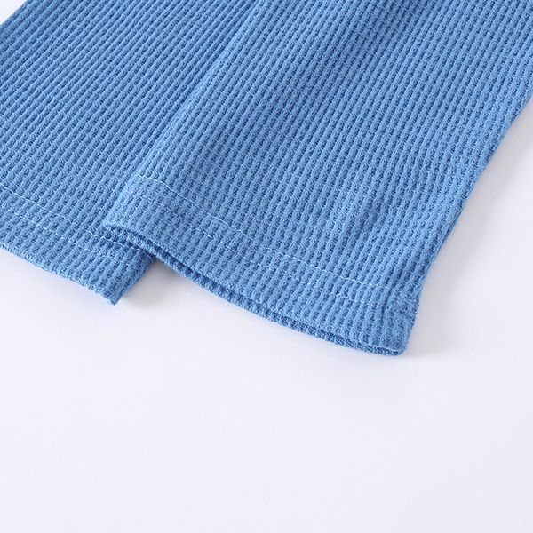 JOLYSHID 3 PC Boy's Waffle Long Sleeve Crewneck Pullover Tops Color Block Trim Fake Two-Piece Casual Blouse 3-12Y - Image 5