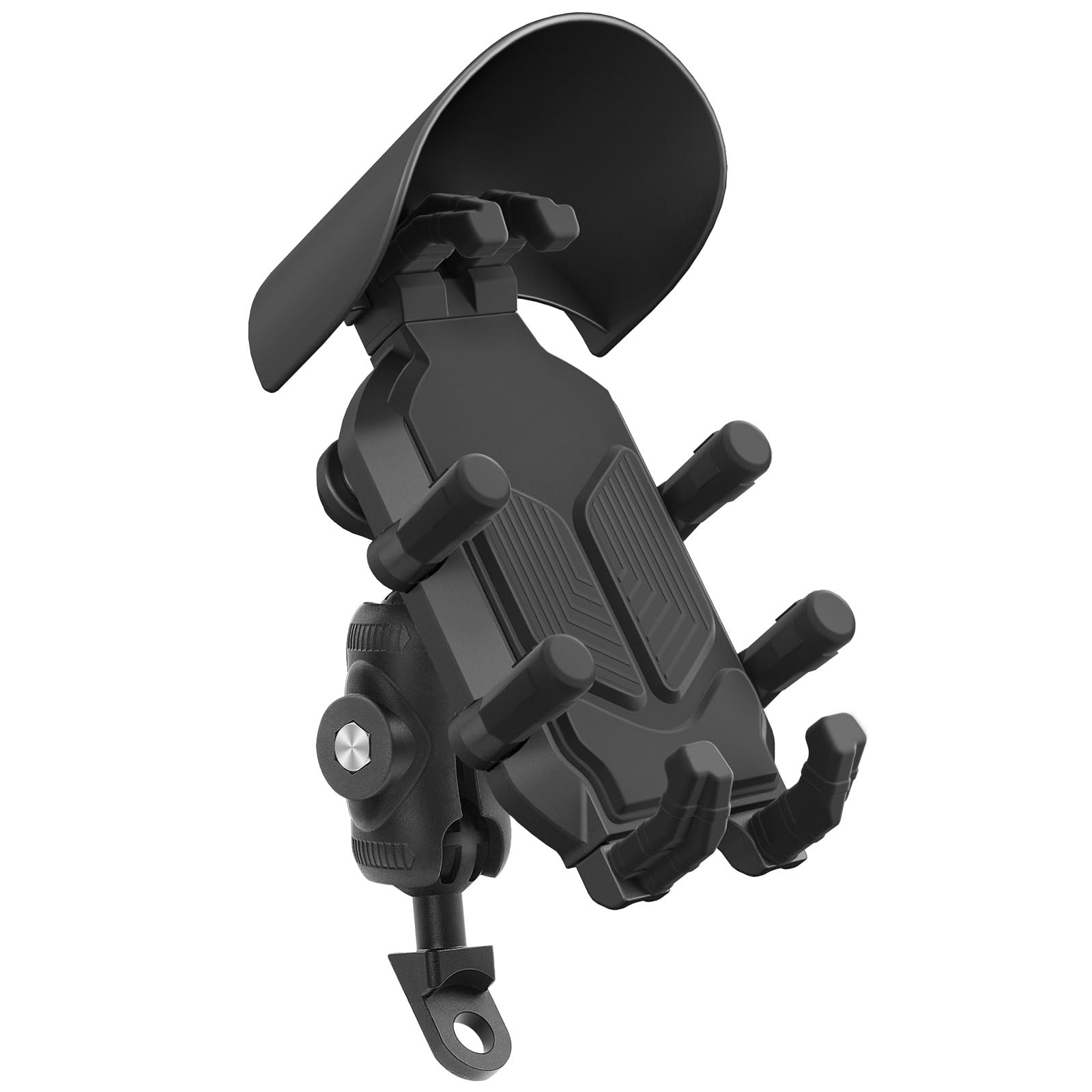 Support de téléphone pour moto et vélo avec amortisseurs de vibrations pour smartphones de 4,7 à 7,2 pouces réglable