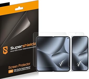 Supershieldz 2 Pack Designed for Google Pixel 10 Pro Fold 2 Main Screen and 2 Front Screen Screen Protector, High Definition Clear Shield TPU