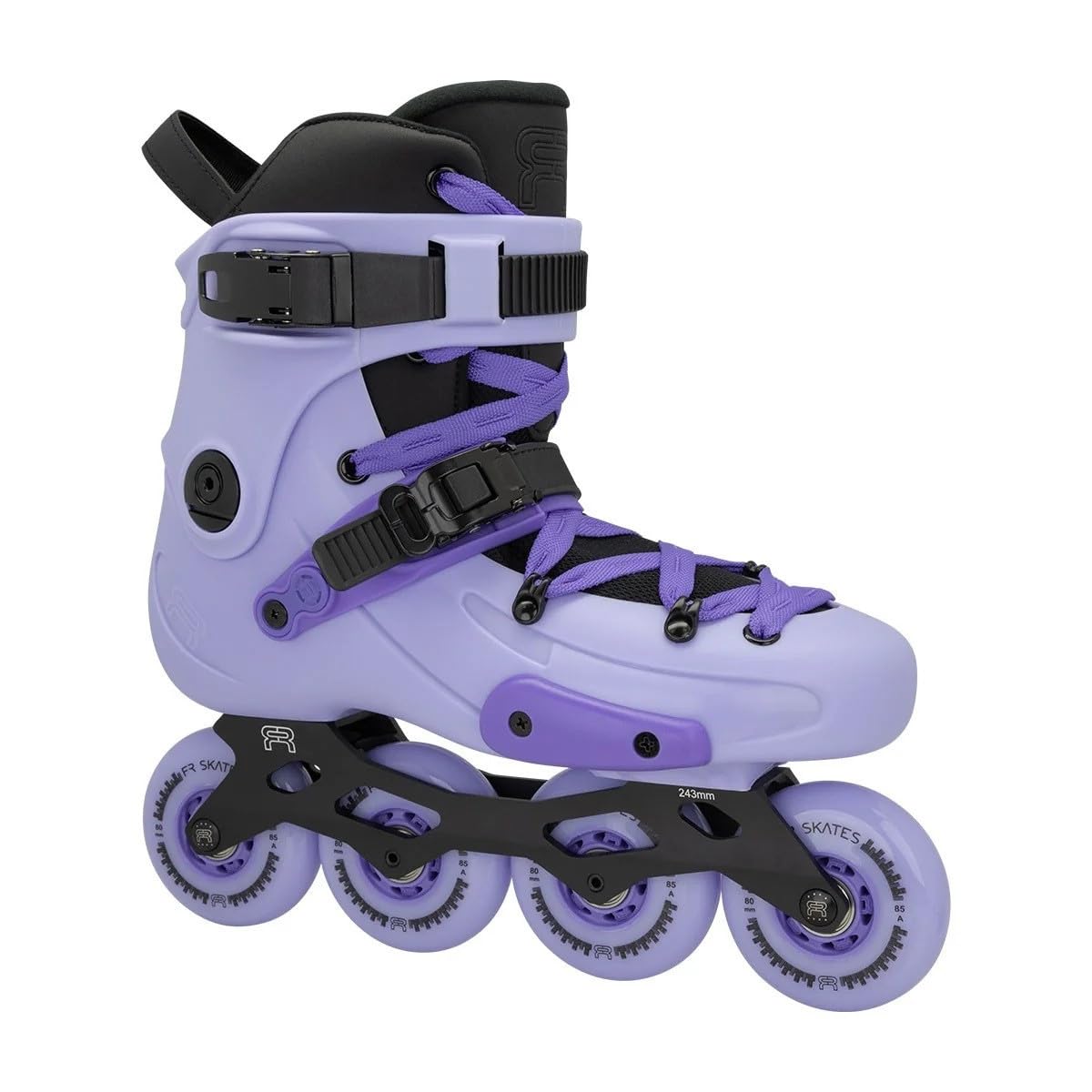 FR Skates FR2 80 Light Purple - Inline Skates for Freeride, Slalom. Popular French Brand (40EU - 7.5US)