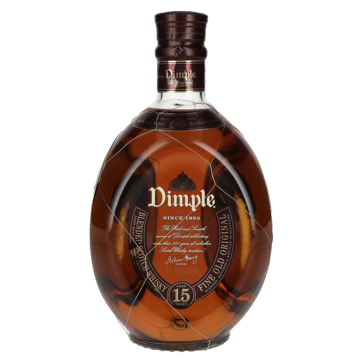 Dimple 15 Years Old Blended Scotch Whisky 43% Vol. 1l in Giftbox