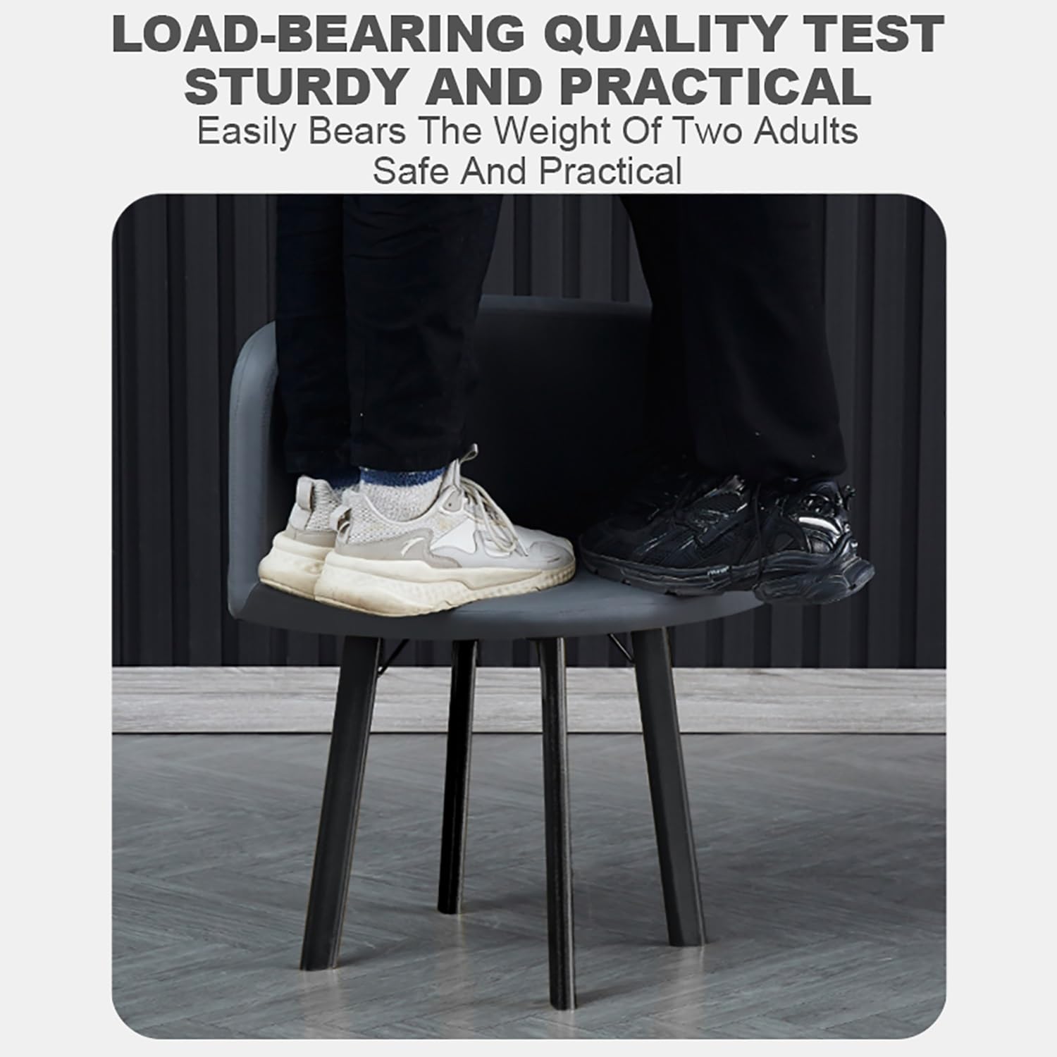 Modernes quadratisches Esstisch-Set mit 4 platzsparenden Stühlen, perfekt für Büroküchen oder Loungebereiche, ideal für Meetings, vielseitiges Design für kleine Räume