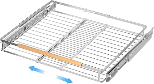Cajones deslizantes extensibles para armarios, cesta organizadora de gabinete deslizante resistente, estantes extraíbles para cocina, debajo del