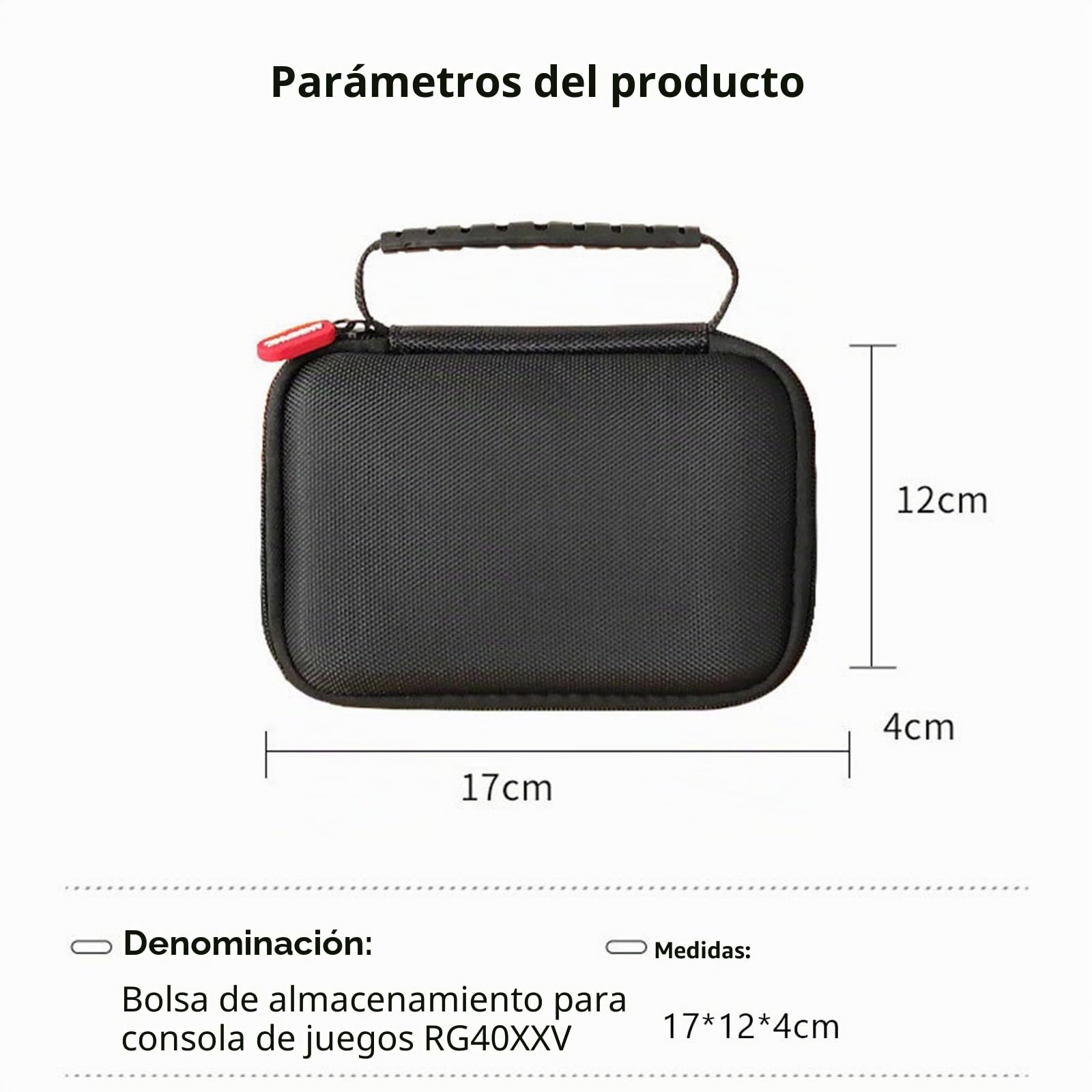 Funda de Transporte para Consola de Juegos Anbernic RG40XXV Retro, Funda de EVA Compatible con Consola de Juegos RG40XXV y Accesorios, Caja organizadora de Viaje a Prueba de caídas y