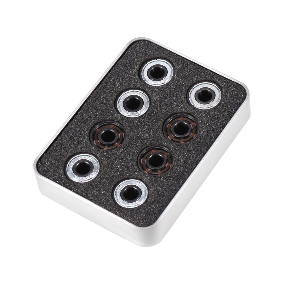 16pcs / set cuscinetti ceramici del rullo del rullo dei pattini in linea ad alta velocità dei cuscinetti 608 di Single-side delle sfere
