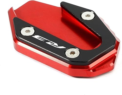 Miniatura 7 de CNC aluminio for Yamaha MT03 MT-03 2017-2019 R3 YZF-R3 2020-2022 Motorcycle Kickstand Enlarge Side Stand Extension Support Plate (Color  Red-MT03)