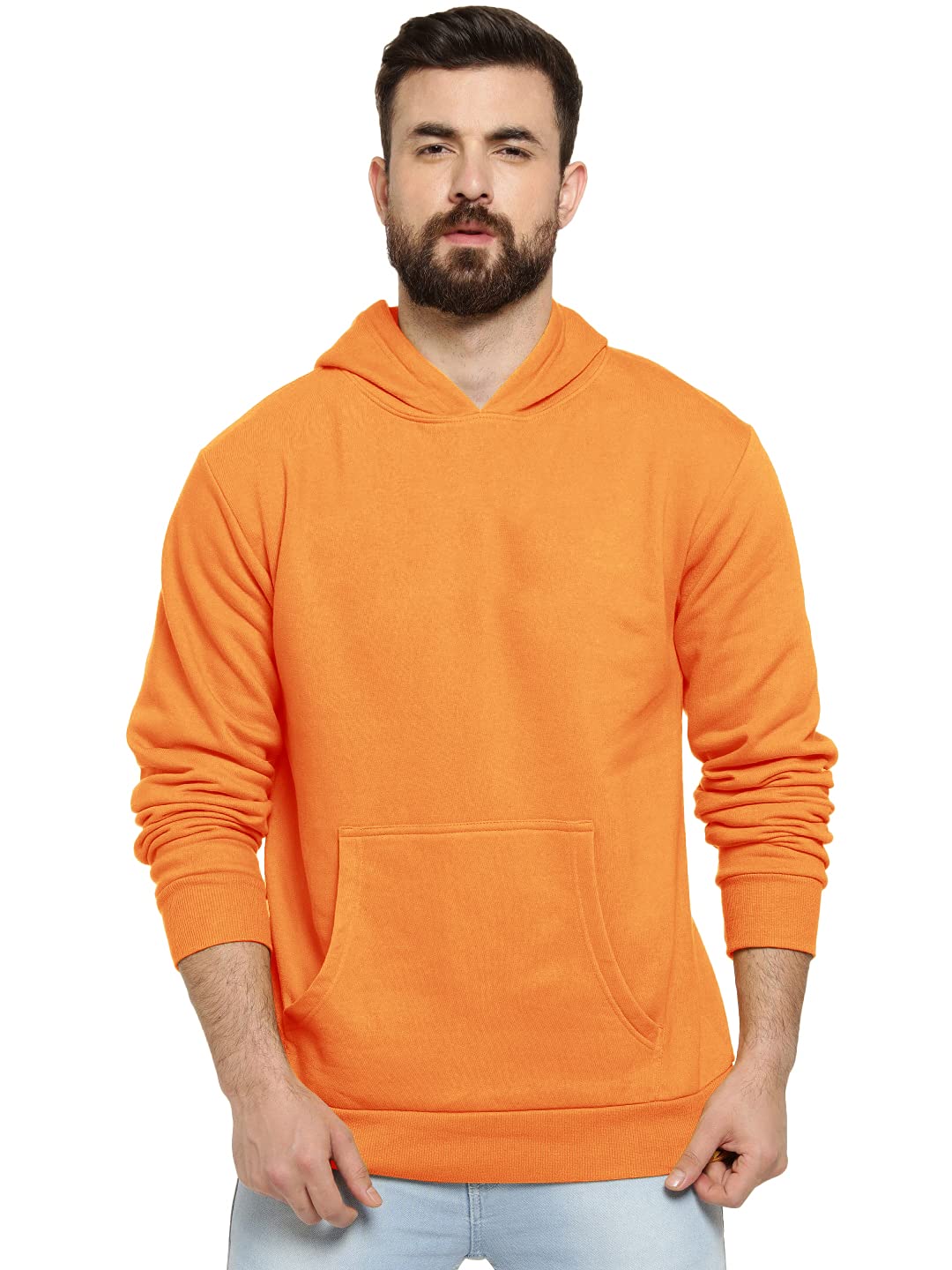Casul Wear Trendy and Styalist Look Hooded Neck Full Sleeve Cotton Fleece Woolen Hoodie for Winter, WarmT-Shirt, Cozy and Fashionable Cold Weather, Sweatshirt for Men-image-0