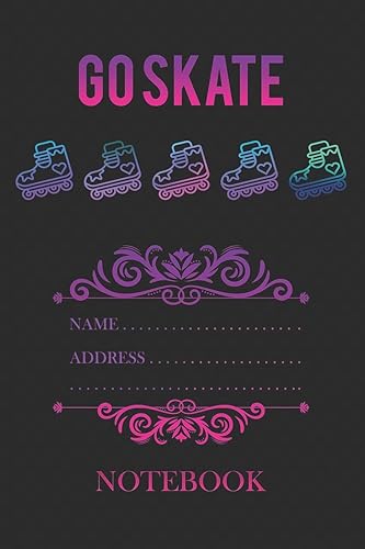 Roller Skater Notebooks: Roller Skating Notebook Journal Diary Composition 6x9 120 Pages Cream Paper Notebook for Roller Skater Roller Skating Gift