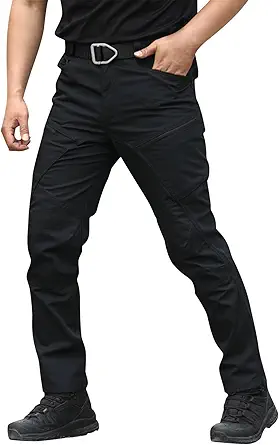 OIOLOYJM Military Cargo Pants for Men Hiking Relaxed Fit Work Waterproof Stretch Tactical Lightweight Outdoor Travel Pant