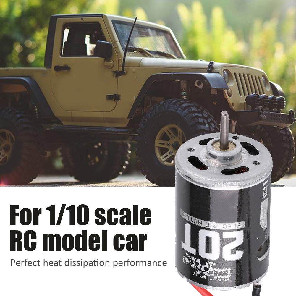RC Motor, High Torque 20T Sensored Brushless Motor for 1/10 Scale RC Crawler, Durable Performance for Off-Road Enthusiasts and Hobbyists