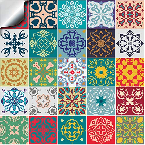 Tile Style Decals 24pc Kitchen Tile STICKERS For 6 inch (15cm) Square Tiles  Directly From, No Middleman tP50 (6 Pack of 24)