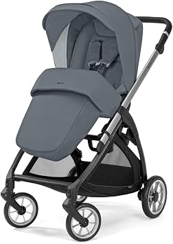 Inglesina Electa+ One Hand One Hand Folding and Opening Two Way Baby Stroller Union Gray