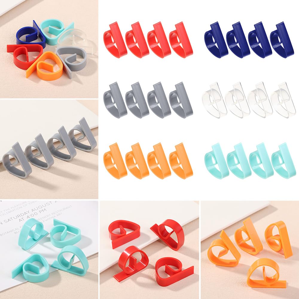 Pinces pour Nappe, Pinces à Nappe Multicolores Pack De 4(Grijs)