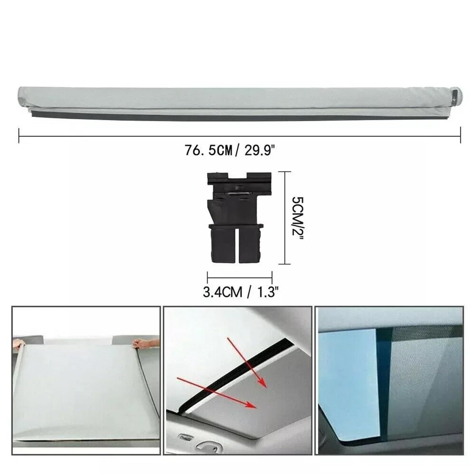 Pare Soleil Voiture Pare Brise Rideau Pare-soleil De Toit Ouvrant Pour Voiture (1K9877307 5ND877307) Pour VW CC, Pour Tiguan, Pour Touran, Pour Golf Pour Jetta