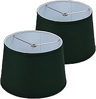 Vista 11 de FenchelShades.com - Juego de 2 pantallas de lámpara de 10 pulgadas de diámetro superior x 12 pulgadas de diámetro inferior x 8 pulgadas de altura