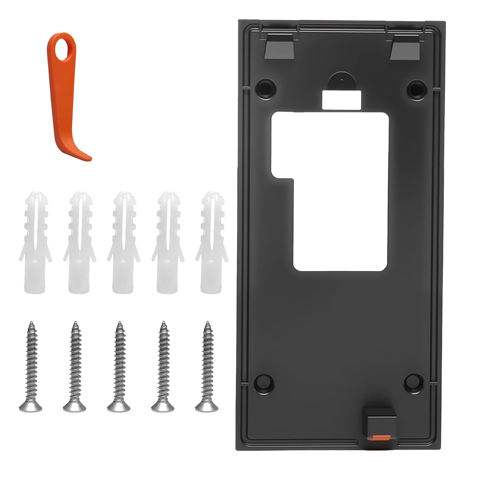 Icetop Drill-Free Ring Doorbell Bracket (2024 Release), Ring Doorbell Mount Includes Strong Adhesive Spare Screw Kit Easy Installation for Homes Offices